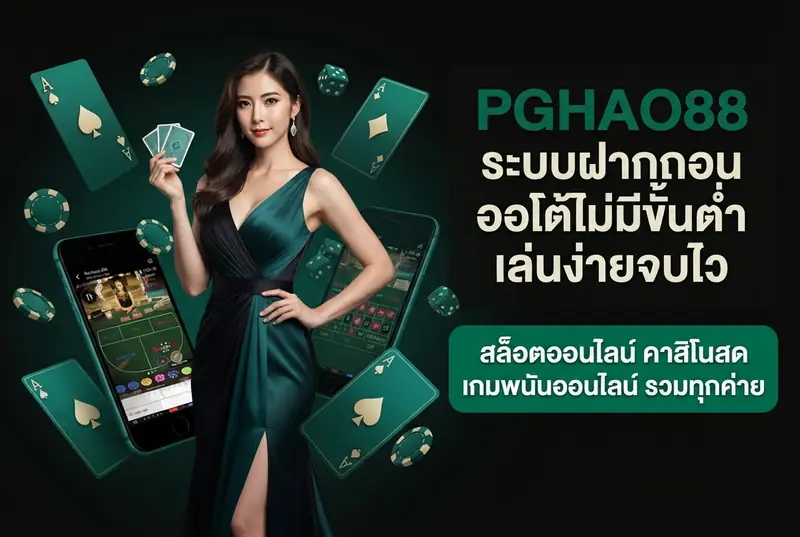 PGHAO88 ระบบฝากถอนออโต้ไม่มีขั้นต่ำ เล่นง่ายจบไว