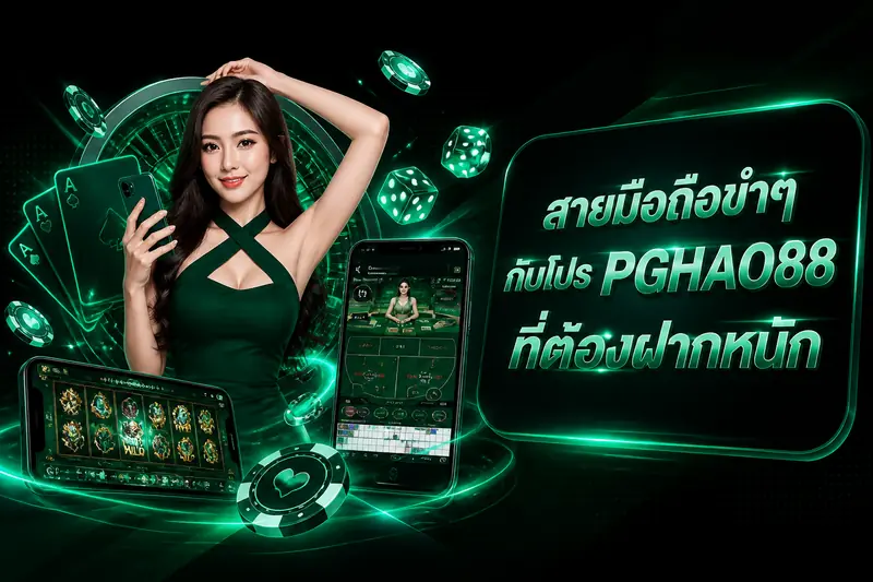 สายมือถือขำๆ กับโปร PGHAO88 ที่ไม่ต้องฝากหนัก